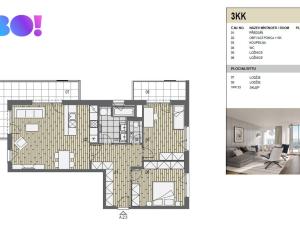 Pronájem bytu 3+kk, Ostrava, F. X. Riepla, 87 m2