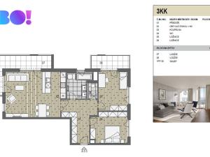 Pronájem bytu 3+kk, Ostrava, F. X. Riepla, 87 m2