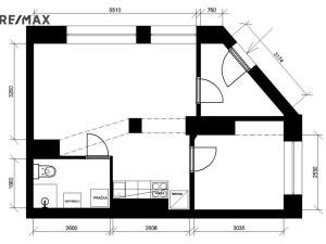Pronájem bytu 2+kk, Brno - Židenice, Šámalova, 42 m2
