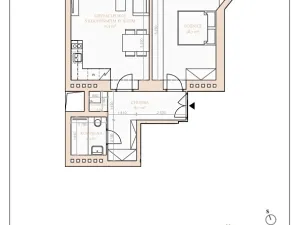 Pronájem bytu 2+kk, Praha - Vinohrady, 57 m2