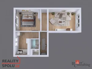 Prodej bytu 2+1, Plzeň - Východní Předměstí, Táborská, 54 m2