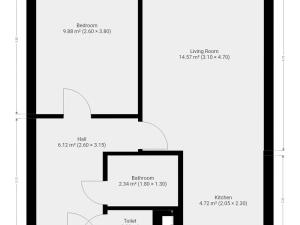 Pronájem bytu 2+kk, Praha - Michle, Přímětická, 43 m2