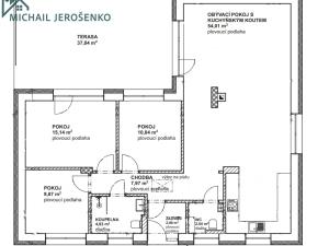 Pronájem rodinného domu, Vidice, 108 m2