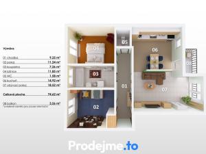 Prodej bytu 3+1, Strachotice - Micmanice, 78 m2