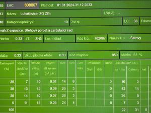 Prodej lesa, Šarovy, 11619 m2