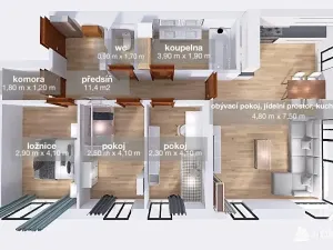 Prodej bytu 4+kk, Plzeň, Nemocniční, 95 m2