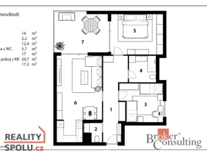 Prodej bytu 3+kk, Praha - Záběhlice, Mikanova, 95 m2