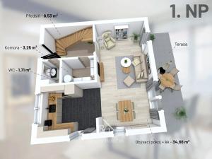 Prodej bytu 4+kk, Dřetovice, 95 m2