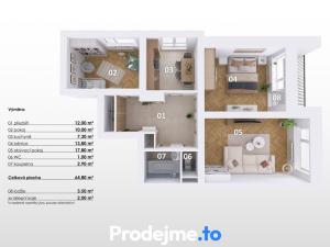 Prodej bytu 3+1, Brno - Staré Brno, Bezručova, 65 m2