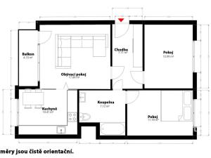 Pronájem bytu 3+1, Česká Lípa, Na Svahu, 74 m2