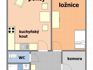 Prodej bytu 2+kk, Praha - Uhříněves, Nové náměstí, 57 m2