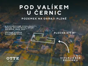 Prodej pozemku pro bydlení, Plzeň, Pod Valíkem, 879 m2