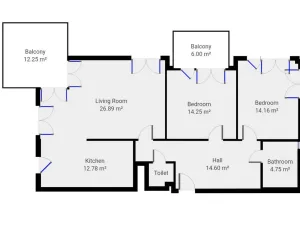 Pronájem bytu 3+kk, Praha - Záběhlice, Hyacintová, 87 m2