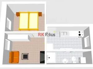 Pronájem bytu 2+1, Třebíč, 34 m2