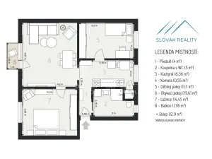 Prodej bytu 3+1, Fulnek, Kpt. Jaroše, 67 m2