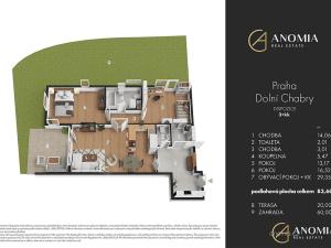 Prodej bytu 3+kk, Praha - Dolní Chabry, K Beranovu, 84 m2