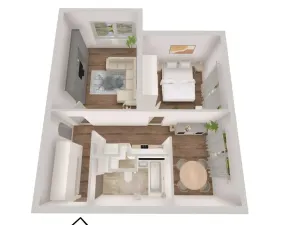 Prodej bytu 2+1, Tachov, Bělojarská, 51 m2