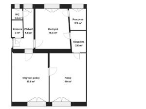 Prodej bytu 2+1, Brno, Vaňkovo náměstí, 83 m2