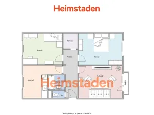 Pronájem bytu 3+1, Ostrava - Poruba, Jana Ziky, 77 m2