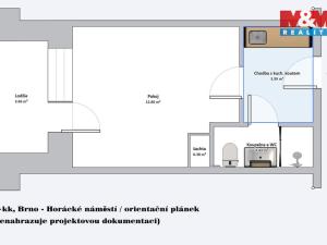 Prodej bytu 1+kk, Brno - Řečkovice, Horácké náměstí, 19 m2