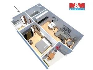 Prodej bytu 2+kk, Praha - Dolní Měcholupy, Honzíkova, 54 m2