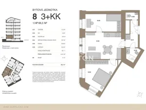 Prodej bytu 3+kk, Praha - Vršovice, Na spojce, 64 m2