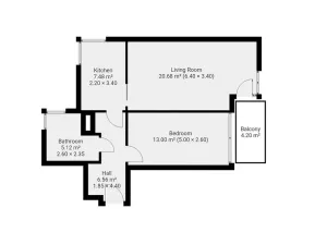 Pronájem bytu 2+1, Praha, Hornoměcholupská, 53 m2