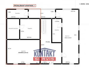 Pronájem bytu 1+kk, Prachatice - Oseky, 50 m2