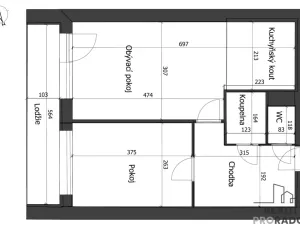 Prodej bytu 2+kk, Kralupy nad Vltavou, J. Holuba, 40 m2