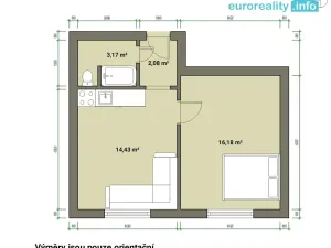 Prodej bytu 1+1, Luby, Tovární, 36 m2