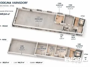 Pronájem obchodního prostoru, Varnsdorf, Kmochova, 450 m2