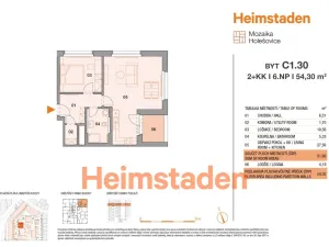 Pronájem bytu 2+kk, Praha - Holešovice, U Pergamenky, 54 m2