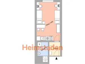 Pronájem bytu 1+kk, Plzeň - Jižní Předměstí, Magisterská, 28 m2