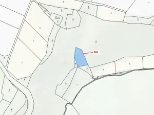 Dražba pozemku, Dešov, 1277 m2