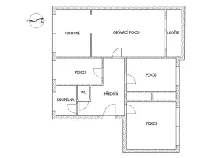 Pronájem bytu 4+1, Kladno, Sportovců, 70 m2