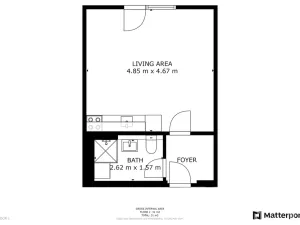Pronájem bytu 1+kk, Praha - Chodov, Klapálkova, 33 m2