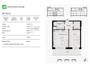 Prodej bytu 2+kk, Olomouc - Povel, Loudova, 53 m2