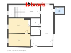 Pronájem kanceláře, Brno - Štýřice, Vídeňská, 50 m2