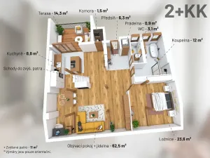 Prodej bytu 2+kk, Praha - Nusle, Spytihněvova, 124 m2
