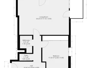 Pronájem bytu 2+kk, Praha, Vorařská, 69 m2