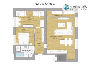Prodej bytu 3+kk, Ostrava - Slezská Ostrava, Na Bunčáku, 85 m2