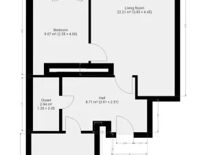 Pronájem bytu 2+kk, Praha - Vršovice, Bajkalská, 53 m2