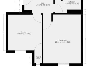 Pronájem bytu 2+kk, Praha - Holešovice, Osadní, 46 m2