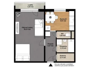 Prodej bytu 1+1, Hradec Králové, Pod Zámečkem, 40 m2