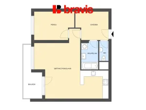 Pronájem bytu 2+kk, Brno - Slatina, Kigginsova, 64 m2