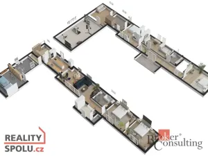 Prodej rodinného domu, Zlonín, U Rybníka, 291 m2