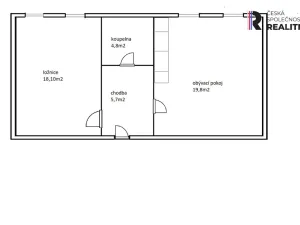 Pronájem bytu 2+kk, Brno - Žebětín, Říčanská, 58 m2