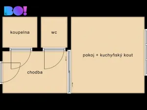 Pronájem bytu 1+kk, Havířov, Zvonková, 29 m2