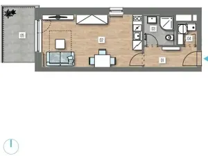 Prodej bytu 1+kk, Praha - Zličín, Strážovická, 31 m2