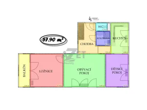 Prodej bytu 3+1, Ostrava - Zábřeh, Průkopnická, 61 m2